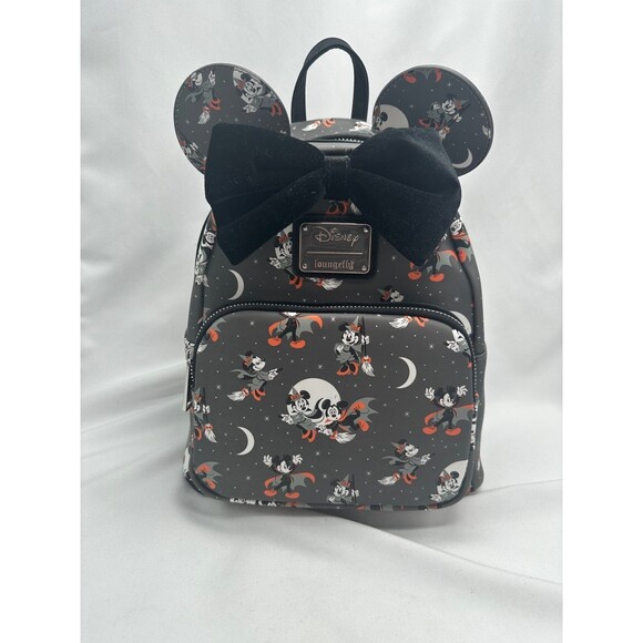 Loungefly Handbags - Loungefly Disney Halloween Mickey Minnie Vamp Witch Mini Backpack